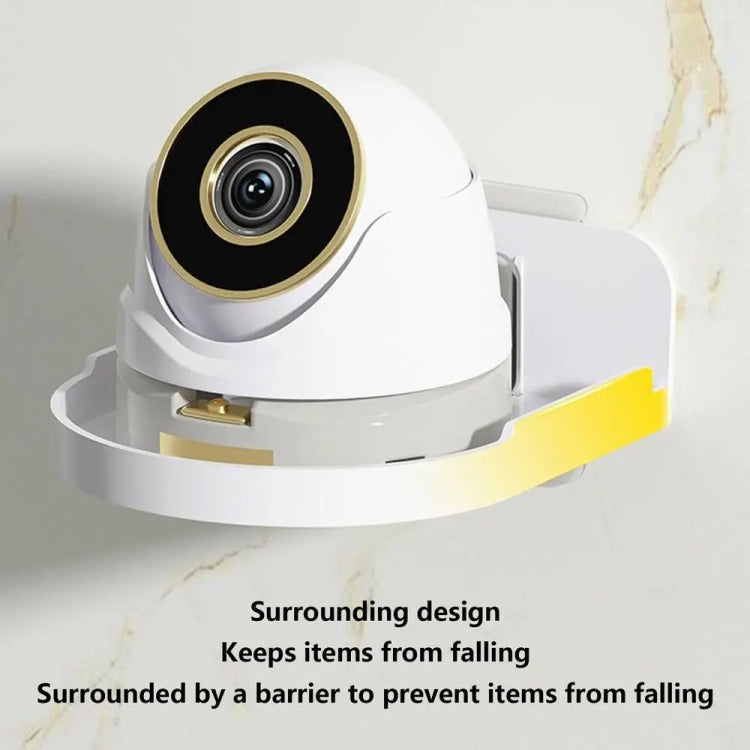 Traceless Wall Mounted Camera Bracket Home No-Punch Surveillance Rack Router Shelf, Transparent Traceless Wall Mounted Camera Bracket Home No-Punch Surveillance Rack Router Shelf, Transparent
